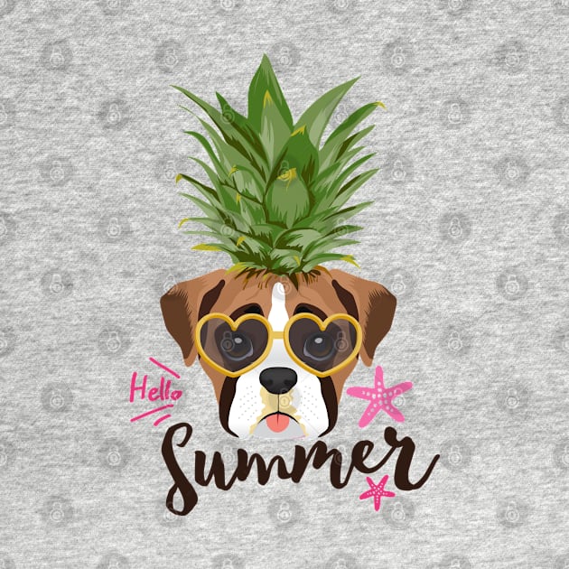 Pineapple Shirt & Gifts for Women, Kids, Boys, Teen Girls, Boxer Dogs by Happy Lime